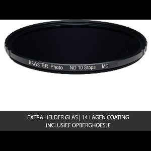 RAWSTER Photo • 10 Stops ND / Grijsfilter • 55mm • Slim frame • Multi-coated