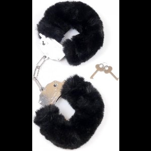 Boss | Plush handboeien | Zwart | Metaal met slot Black Plush