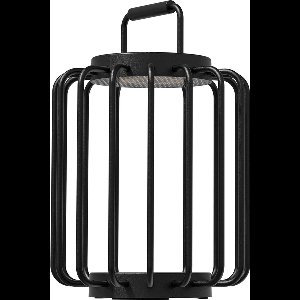 Villeroy & Boch tafellamp / acculamp / tuinlamp voor binnen en buiten - Bangkok 33cm - indoor/outdoor waterdicht - oplaadbaar met USB snoerloos IP65 -zwart