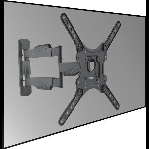 Cavus – WME102L (extra long) Full Motion TV Muurbeugel – Voor TV’s van 23 t/m 55 inch – Draaibaar & Kantelbaar – Max. 35 kg – VESA 100x100 t/m 400x400
