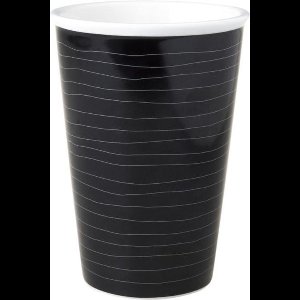 Dutch Rose Zwart-Wit Beker Witte Strepen 40 cl