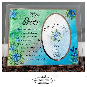 Just for You, fotolijst met gedicht, unieke fotolijst, SLC, Mijn Broer, emotie