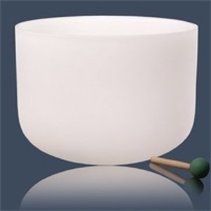 Kristallen klankschaal B-toon + tas 432 Hz - 35 - B - Kristal