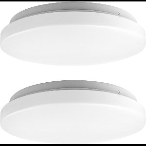 LED Plafonnière - 12W - 3000K - IP44 spatwaterdicht - 2 x plafondlamp ⌀ 27 cm