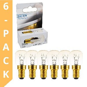 LED's Light Universele Ovenlampen met E14 fitting - Bestendig tot 300° - 15W - 6PACK - Ovenlamp - Ovenlampje - Oven lampje