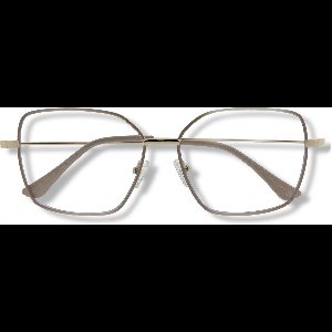 Ear2Ear 01904 leesbril Sue goudkleurig vierkant montuur