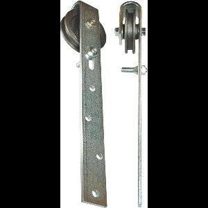 BETZ Schuifdeurbeslag GG501/90 - Gietijzeren Rol - Verzinkte Stalen Beugel