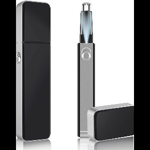 StayPowered Neushaartrimmer - Voor Pijnloos en Nauwkeurig Verwijderen - Dubbelzijdige Messen - LED Verlichting - IPX7 Waterdicht - Stil en Krachtig - Batterij Gevoed - Roestvrij Staal - Zwart - Levering Sneller dan Aangegeven!