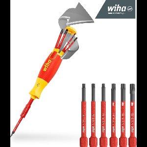 Wiha Schroevendraaier met bitmagazijn LiftUp electric TORX® met 6 slimBits. - 41157