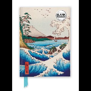 Flame Tree Blank Notebooks- Utagawa Hiroshige: Sea at Satta (Foiled Blank Journal)