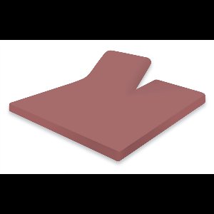 Eleganzzz Splittopper Hoeslaken Jersey Stretch - Rose - Hoeslaken 160x200 - 100% katoen - Split Enkel - Single Split Topper - Hoeslakens - Tweepersoons