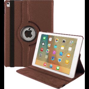 Hoes geschikt voor 2018 / 2017 9.7 inch - Book Case 360 Graden Bruin