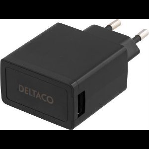 Deltaco USB-AC77 oplader voor mobiele apparatuur Binnen Zwart
