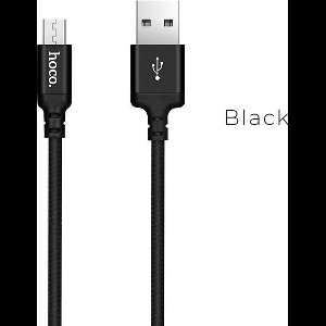 Hoco USB kabel naar Micro USB zwart - 1 m