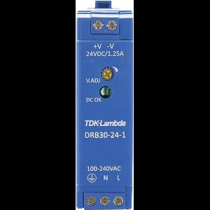 TDK-Lambda DRB30-24-1 DIN-rail netvoeding 24 V/DC 1.25 A 30 W Aantal uitgangen:1 x Inhoud 1 stuk(s)