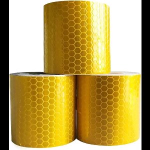 Vardaan Reflecterende tape -  bakfiets - fiets - auto - geel reflectie plakband op rol - 3 meter x 5 cm breed