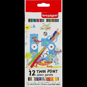 Bruynzeel Kids Twin Points kleurpotloden set 12
