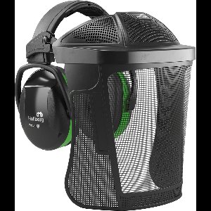 Bosbouwset - Gehoor/gelaatbescherming - Oorkappen + Vizier - 24dB