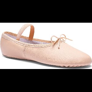 Balletschoenen Roze Meisjes - Voor Kinderen - Rumpf 1001 - Leer - Hele Zool - Maat 29
