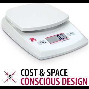 Ohaus® Professionele draagbare weegschaal / balans - Compass™ CR221 - Weegbereik 220gr - Uitleesbaarheid 0.1gr