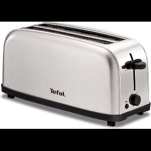 Tefal Ultra Mini TL330D - Broodrooster - 4 Sneden brood - Compact - 6 Bruiningsniveau's - Uitneembare kruimellade - RVS