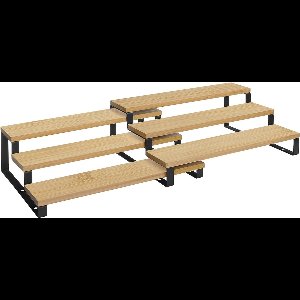 c90 - Kruidenrekken, Keukenrekken, set van 2, elk met 3 planken, bamboe, uitschuifbaar, stapelbaar, voor pantry, keuken, werkblad, natuurlijk zwart KCS016N01