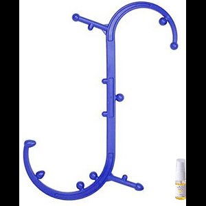 Aurgan Thera Cane S-Curve met 10 ml argan massageolie - Spierknopen - Spierpijn - Fysio - S-Trigger Massage - tegen Nekpijn Rugpijn - voor Bloedcirculatie - Trigger Point - incl 10 ml massage olie