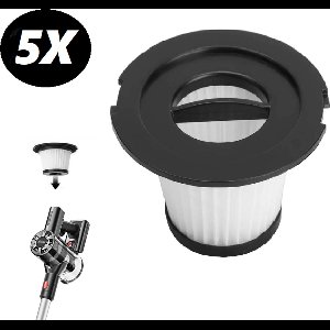 Hepa Filter voor Tocmoc T200/T185 Moosoo  /Moosoo 5 stuks Originele Stofzuiger Accessoires Vervanging Filter Handheld Draadloze Stofzuiger