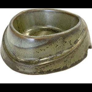 Duvoplus - Drinkbak - Hond - Eetkom Stone Vigor 900ml - 24x24x7cm Kaki - 1st