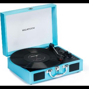 RICATECH RTT21 - Platenspeler met Bluetooth - Blauw