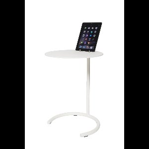 Lourens Fisher T Table Bijzettafel- Wit - Metaal - ∅40x60 cm