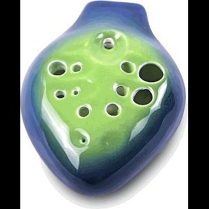STL Pendant Double Ocarina - 2 Kamers - Tenor C - Keramiek