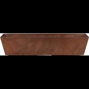 Ter Steege Plantenbak - gerecycled kunststof - bruin - 74 x 17 cm - Binnen en buiten gebruik