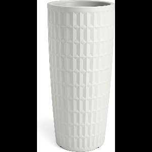 VECA - Bloempot Tyle, Ø38, H85 cm, warm wit