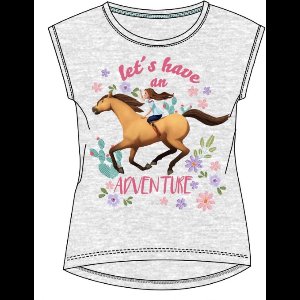 Spirit Riding Free t-shirt - grijs - maat 116 / 6 jaar