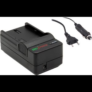 ChiliPower Fuji NP-50 oplader - stopcontact en autolader