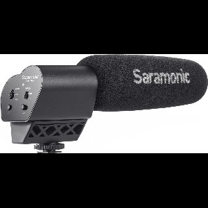 Saramonic Vmic Pro camera microfoon met coldshoe om op camera aan te sluiten