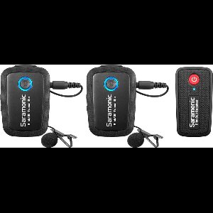Saramonic Blink 500 B2 met 2 x lavalier zenders en ontvanger voor camera met 3.5mm mini jack