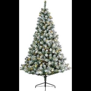 Everlands Kunst kerstboom - H150 cm - met sneeuw en verlichting - Imperial pine