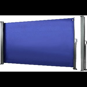 IN.HOMEXL Upcott - Windschermen - Zijluifel - Tuinscherm - Uittrekbaar Windscherm- Aluminium - 160 x 300 cm - Blauw