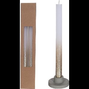 IDEAS 4 SEASONS DINERKAARS GOUD WIT