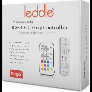 LEDDLE -RGB LED Strip Afstandsbediening Set - Smart RGB Controller - 3x(100-240w)- RGB - Dimbaar - 230V -cloud controle van de tuya-app stembediening ondersteuning voor Amazon Alexa ,Google Asistant ,tmall Genienad Xiaodu