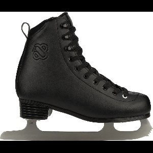 Nijdam Kunstschaats - Classic Deluxe - maat 44 - Zwart - Volwassenen