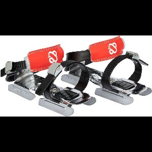 Nijdam Glij-ijzers Kids - Bobbin' Skoot - Verstelbaar - Maat 24-34 - Zwart