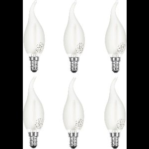 6 stuks | Ledmaxx LED Tip Kaarslamp 2W 230lm 2700K Mat Niet-Dimbaar | E14 | Extra Warm Wit | 2 watt | 15.000 Branduren