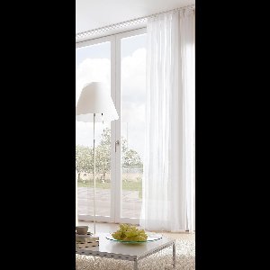 Candala Gordijnrailset, complete set met dubbele rail, incl. montagemateriaal, 120 cm, wit