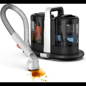 IvoQ Tapijtreiniger – Voor Bank, Vloer, Auto & Tapijt – Krachtig & Compact – Ideaal Voor Hardnekkige Vlekken