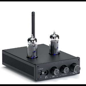 Bluetooth Tube Versterker - Stereo Ontvanger - 2 Kanaals Klasse D - Digitale Mini Hi-Fi Power Amp - Preamp - Compacte Geïntegreerde Hoofdtelefoonversterker Voor Home Passieve Luidsprekers