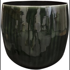 Ter Steege Bloempot Metaal Pine-Groen-Multicolour D 27 cm H 23 cm