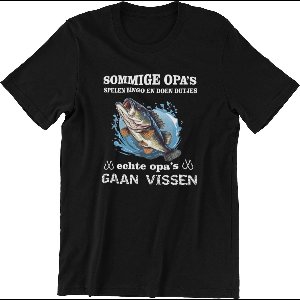 Passie voor Stickers T-shirt XXL: Sommige opa's spelen bingo en doen dutjes echte opa's gaan vissen